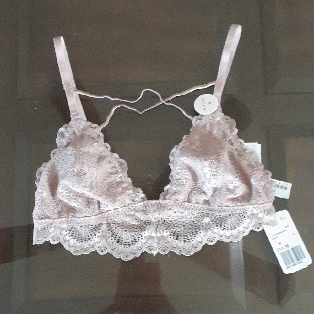 Forever 21 lingerie light pink bra